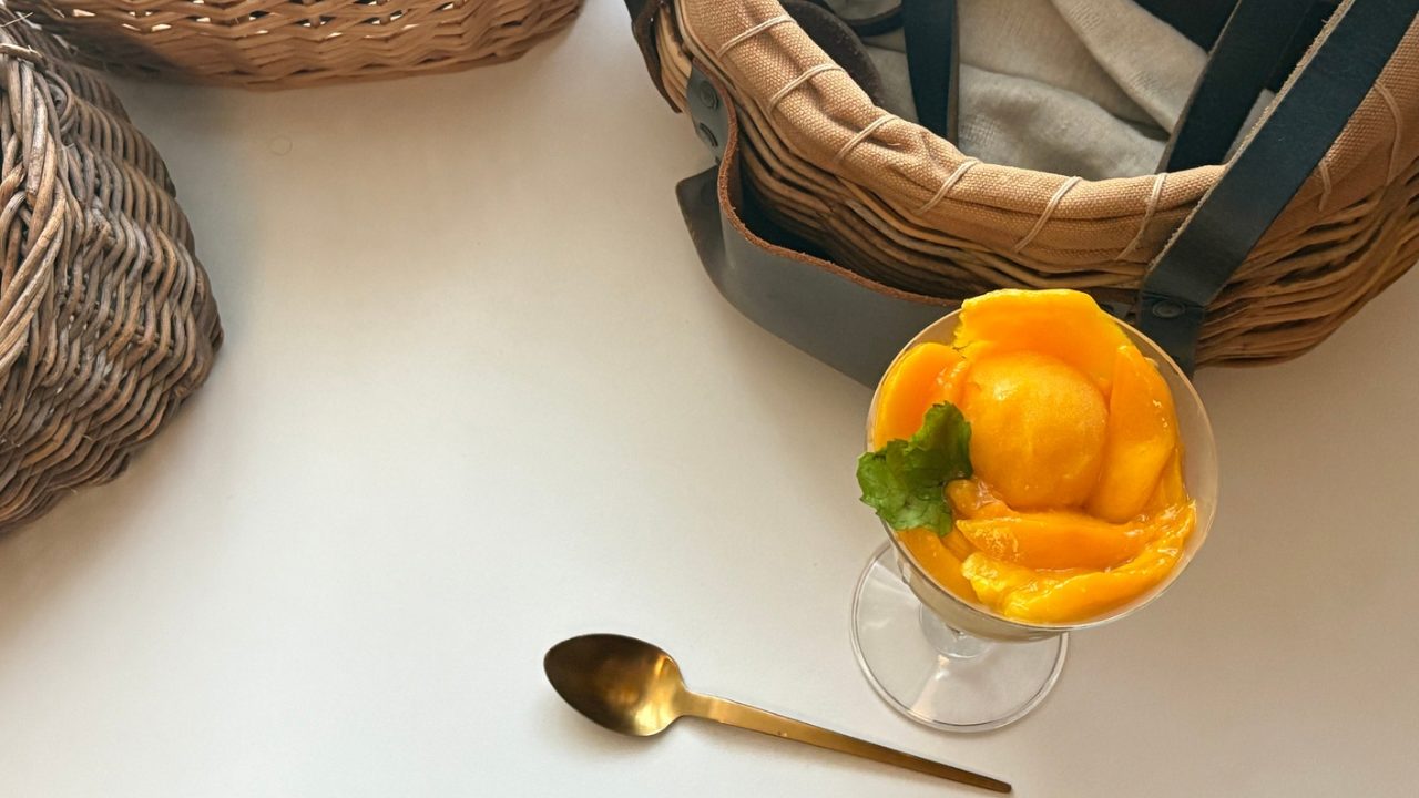 ★「マンゴーパフェ」作り方 レシピ 食べた感想 パッションフルーツ バナナ トロピカル