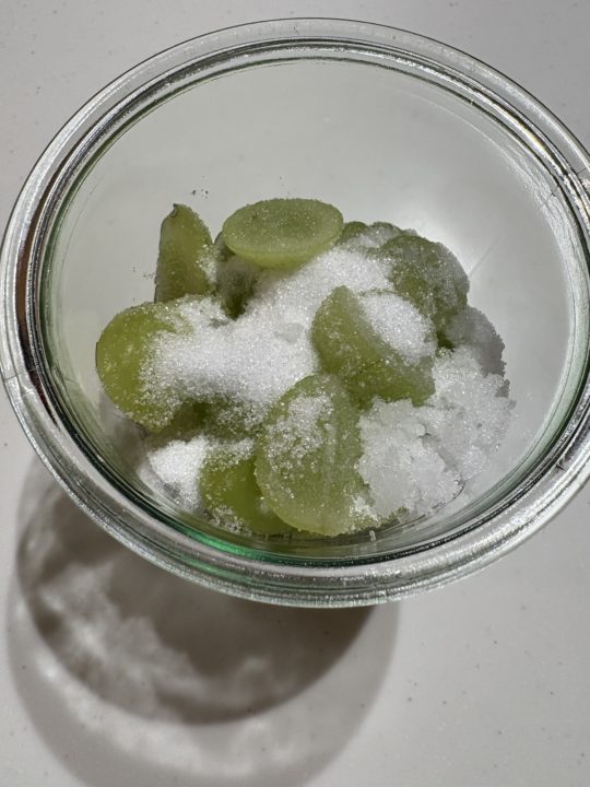 ★かんたん！「シャインマスカットのシロップ漬け」の作り方 レシピ 簡単 食べた感想