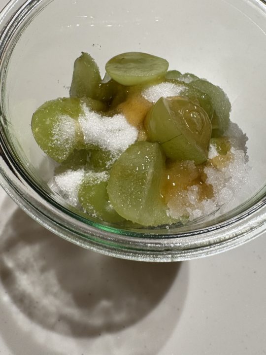 ★かんたん！「シャインマスカットのシロップ漬け」の作り方 レシピ 簡単 食べた感想