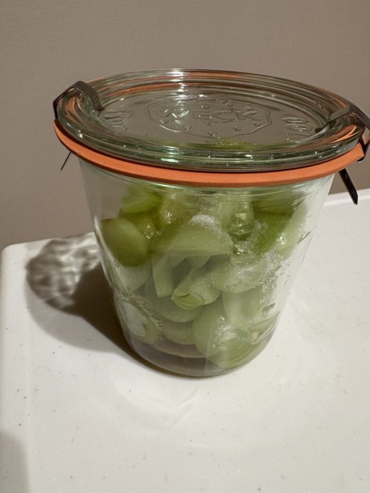 ★かんたん！「シャインマスカットのシロップ漬け」の作り方 レシピ 簡単 食べた感想