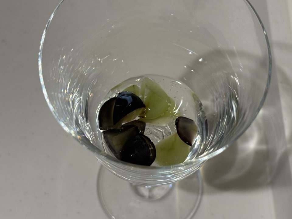 ★「シャインマスカットとナガノパープルのパフェ」の作り方 レシピ 食べた感想