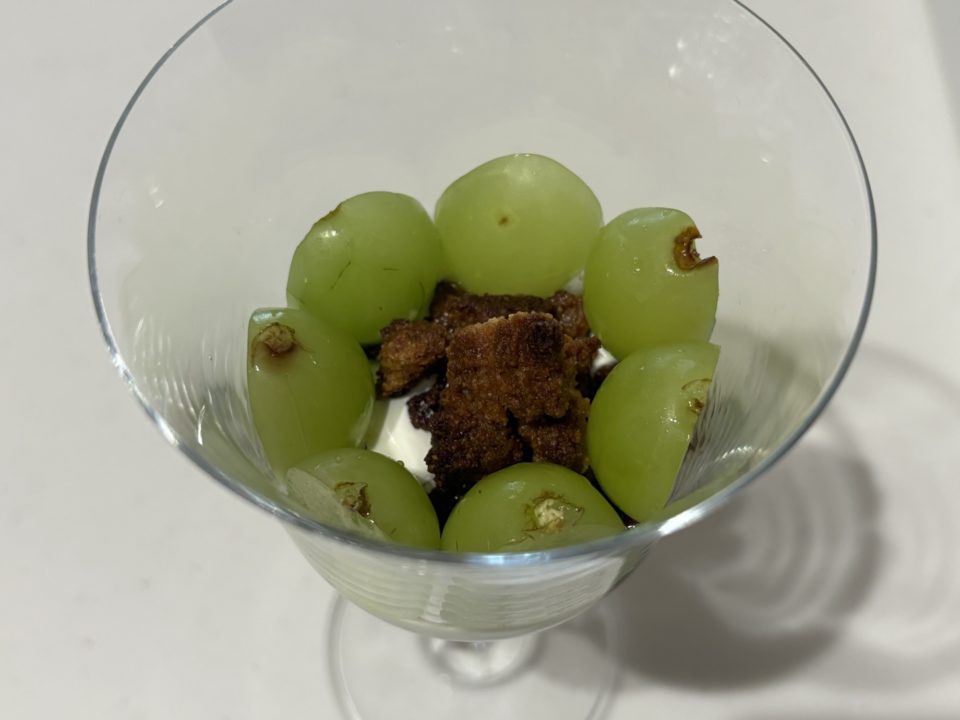 ★「シャインマスカットとナガノパープルのパフェ」の作り方 レシピ 食べた感想