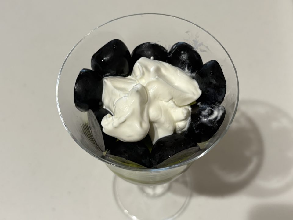 ★「シャインマスカットとナガノパープルのパフェ」の作り方 レシピ 食べた感想