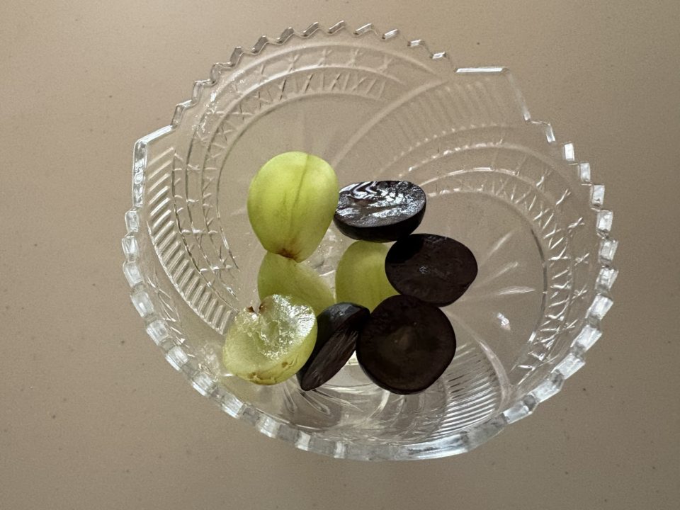 ★「シャインマスカットとナガノパープルのゼリーがけ」の作り方 レシピ 食べた感想