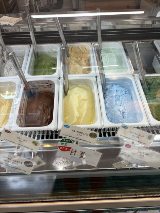 たっちゃんのジェラート(ジェラテリアアンティカ奄美店)」奄美大島素材がオススメ! 写真 メニュー 奄美大島 鹿児島旅行 旅行 鹿児島県