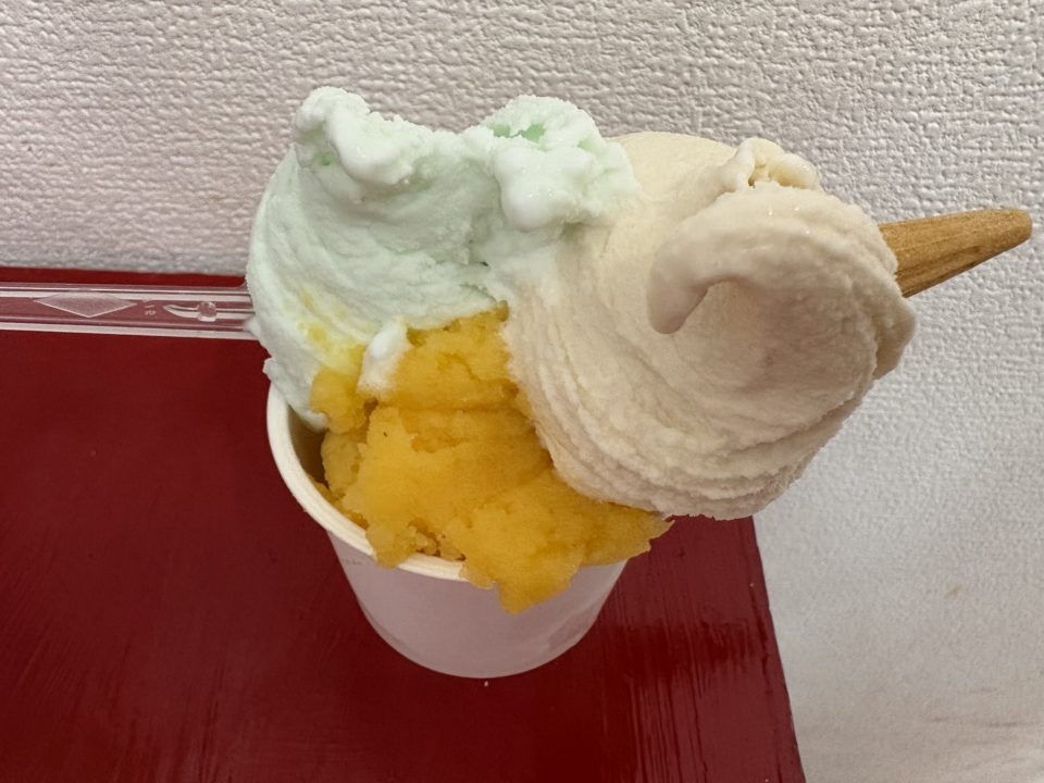 たっちゃんのジェラート(ジェラテリアアンティカ奄美店)」奄美大島素材がオススメ! 写真 メニュー 奄美大島 鹿児島旅行 旅行 鹿児島県