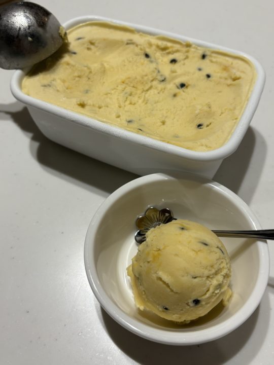 ★「パッションフルーツ・マンゴー・バナナジェラート」の作り方 レシピ 食べた感想