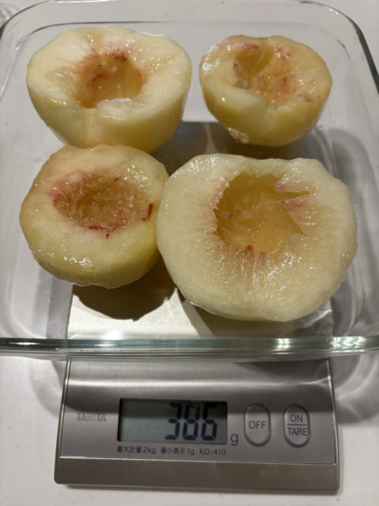 ★「白桃と白ワインのジェラート」の作り方 レシピ 食べた感想