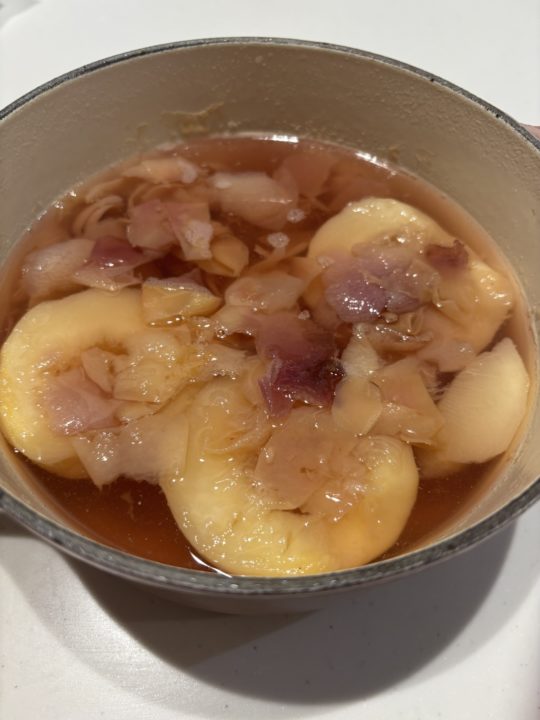 ★かんたん！「桃のコンポート」の作り方 レシピ 食べた感想 簡単