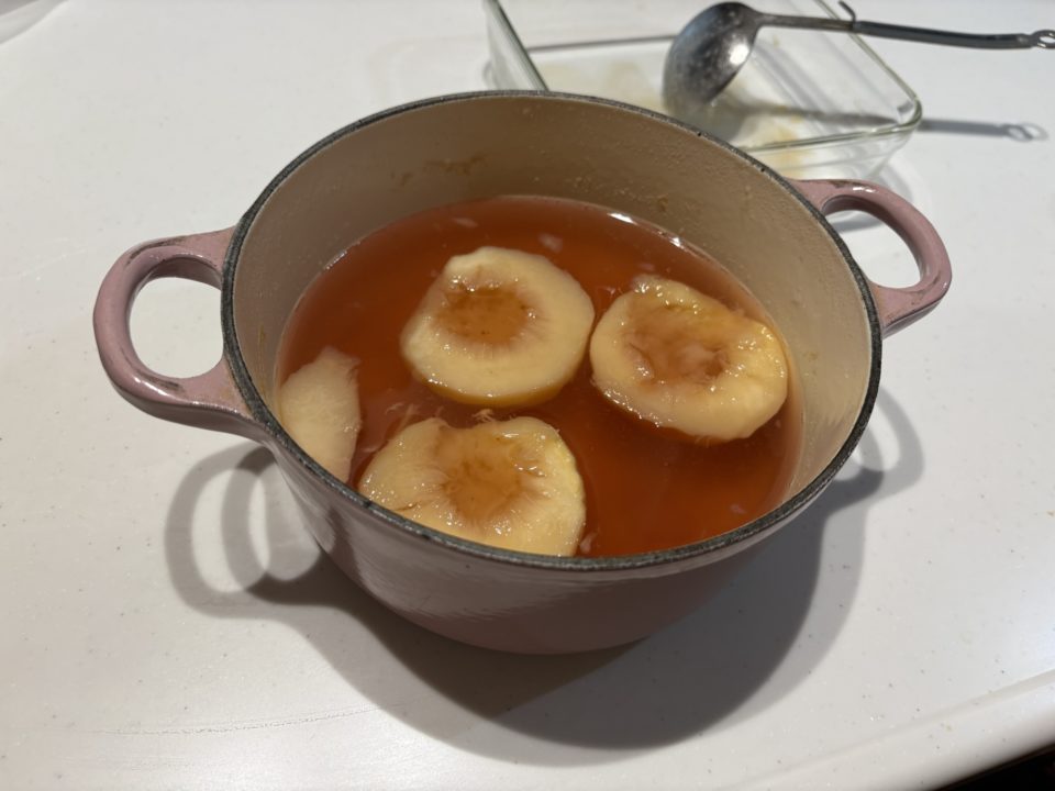 ★かんたん！「桃のコンポート」の作り方 レシピ 食べた感想 簡単
