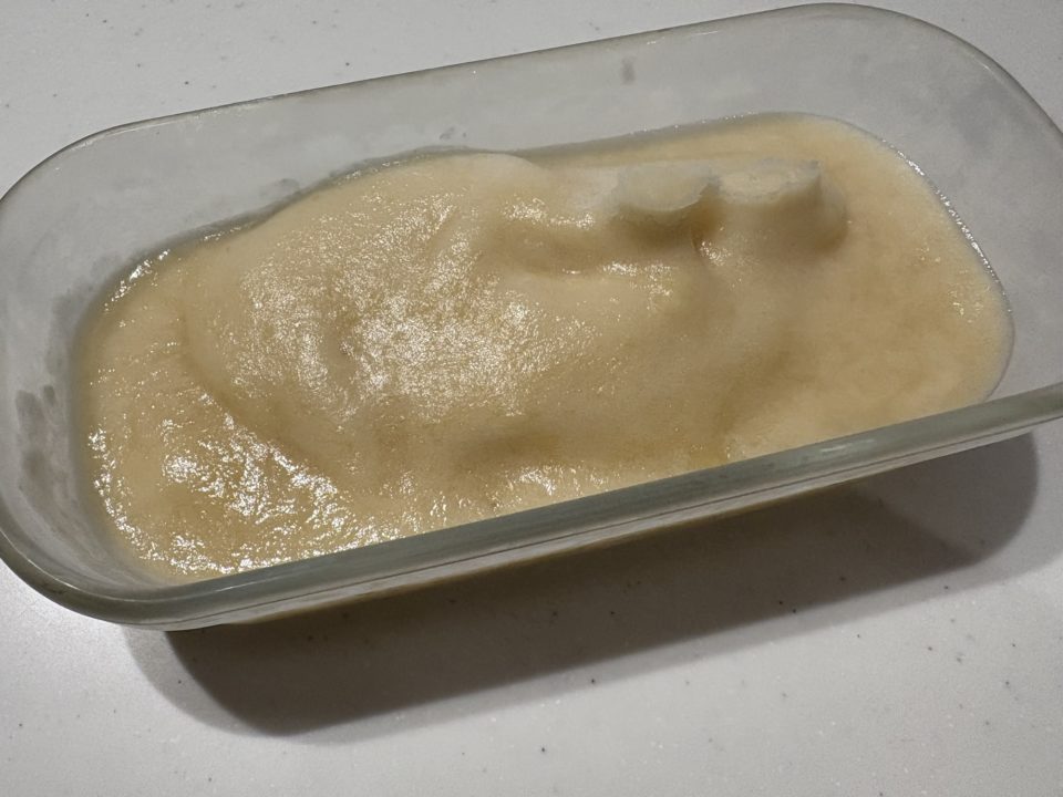 ★「白桃と白ワインのジェラート」の作り方 レシピ 食べた感想