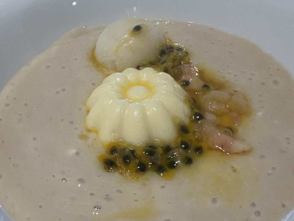 ★「スペシャル！白桃のスープ」作り方 レシピ 食べた感想 パッションフルーツ ジェラート ババロア