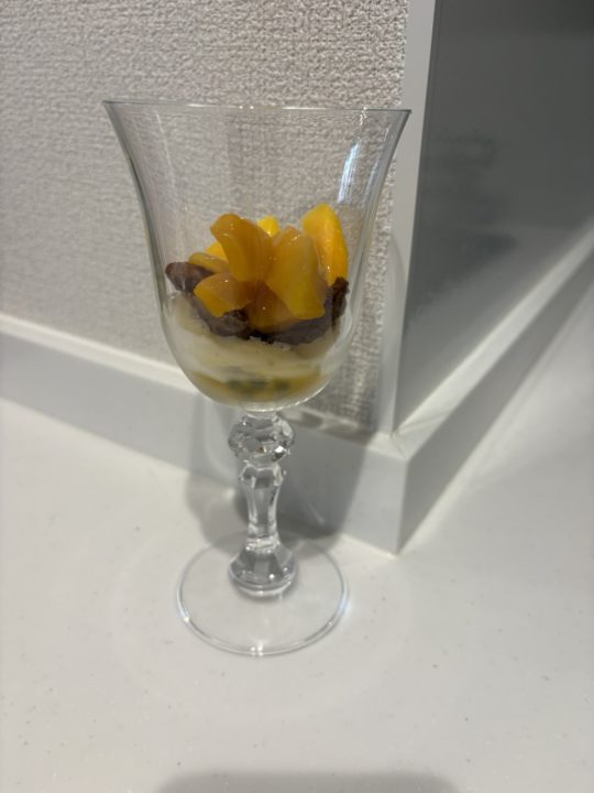 ★「マンゴーパフェ」作り方 レシピ 食べた感想 パッションフルーツ バナナ トロピカル