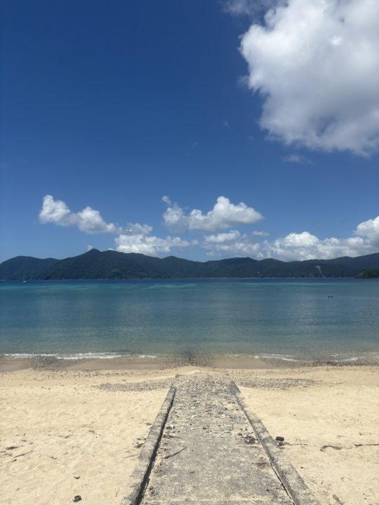 ★加計呂麻島の北の端！実久ビーチ（さねくビーチ）奄美大島で実久ブルーと言われる海の色の美しさを堪能！シュノーケリング 旅行 シャワー 駐車場 海水浴 シュノーケル トイレ 鹿児島旅行 鹿児島県