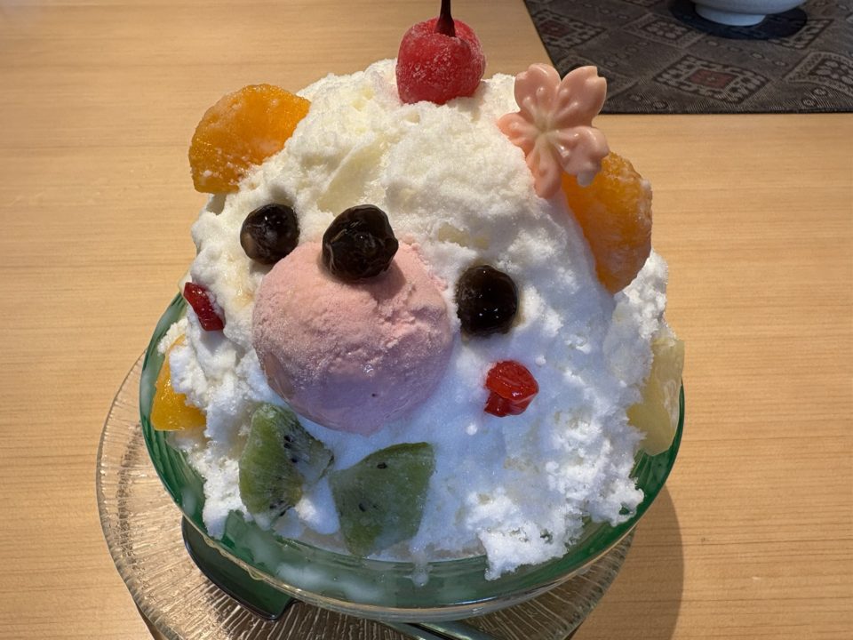 ★仙厳園茶寮「名勝 仙厳園内にあるカフェレストラン」写真付きレビュー@鹿児島旅行 鶏飯 白くま かき氷 さりょくま