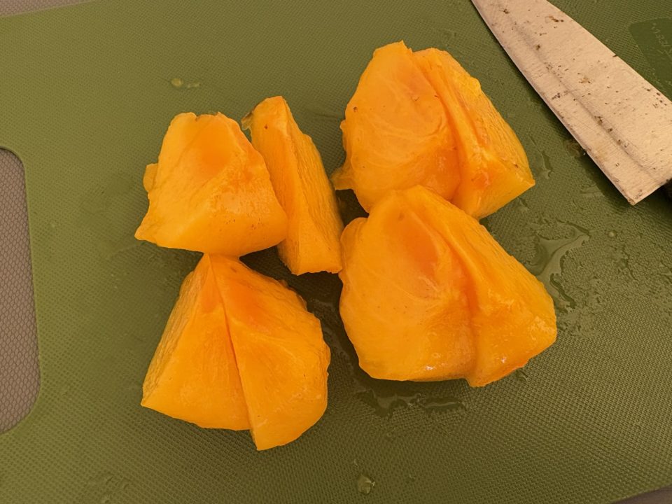 ★キャンプ飯 少しがっつりメインも編 パスタ、アヒージョ、フライドポテト、鍋、うどん、柿とクリームチーズのホイル焼き、焼き芋