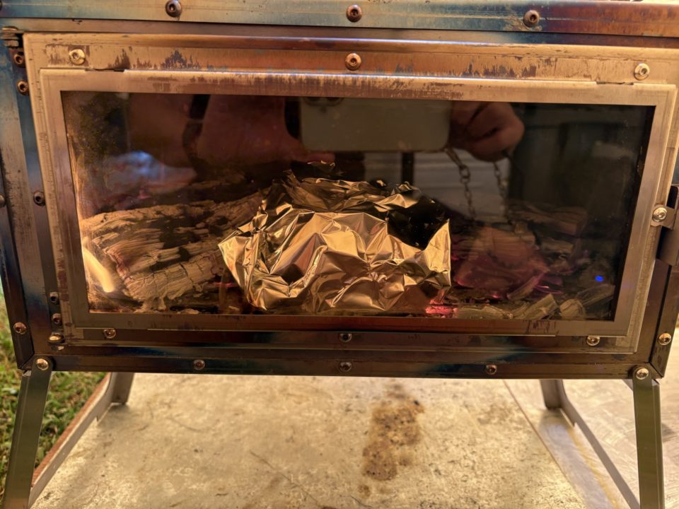 ★キャンプ飯 少しがっつりメインも編 パスタ、アヒージョ、フライドポテト、鍋、うどん、柿とクリームチーズのホイル焼き、焼き芋