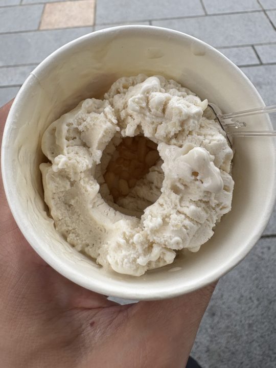 ★ソフトクリームクエストで食べた「豆乳ゆばアイスクリーム」 熊本城 桜の馬場 城彩苑「桜の小路」五木屋本舗