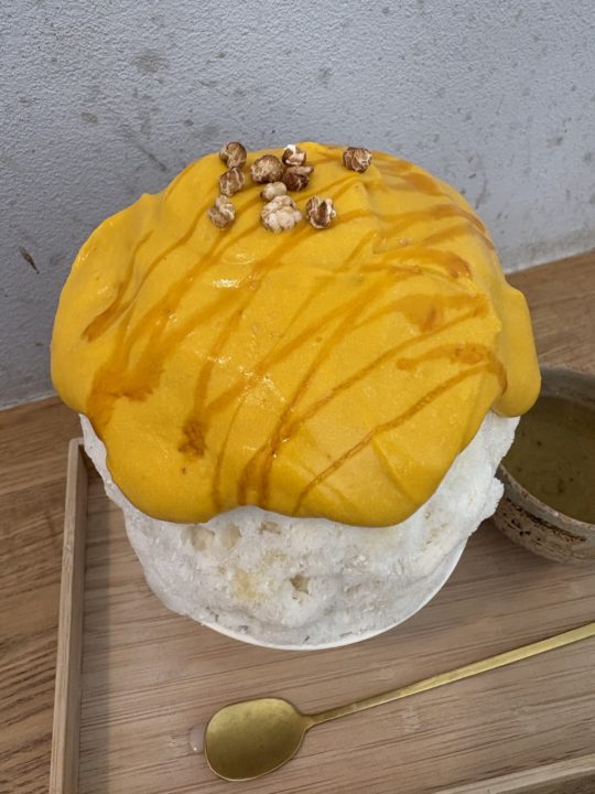 ★大好きな「水菓子屋」でレディースセット＆さつまいものパフェ氷＆パンプキンクリームキャラメル堪能！＠宮崎県都城市