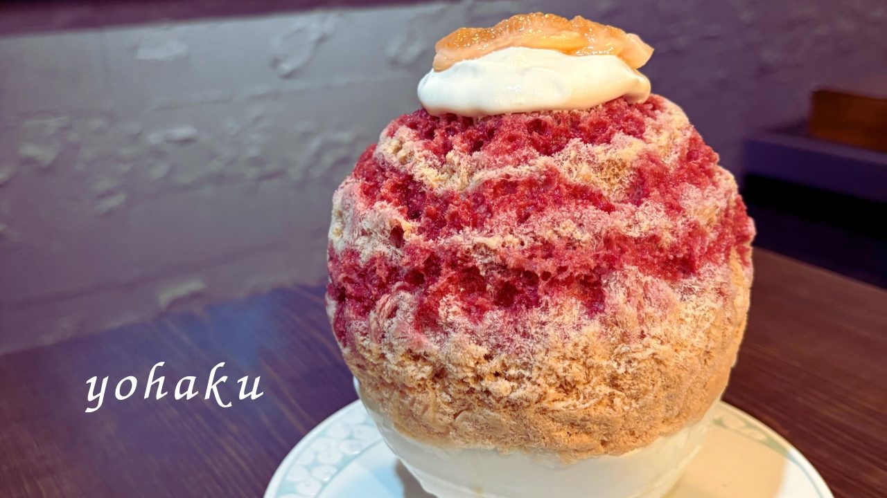 ★熊本のかき氷専門店「余白～yohaku～」湯らっくすや熊本城も楽しみながら、食べたメニューをレビューします！