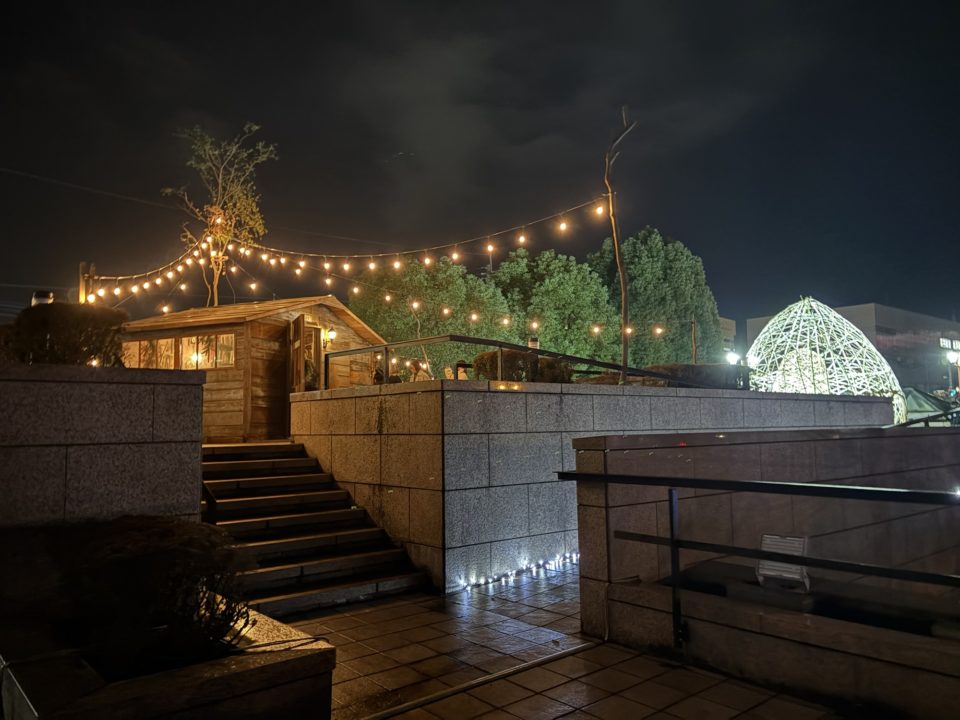 アンクス美術館イルミネーション＠鹿児島市立美術館 クリスマス 夜景