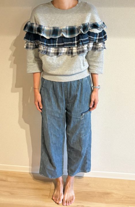 コーディネート
MM6デニム
ディーゼルフリルスウェットトレーナー