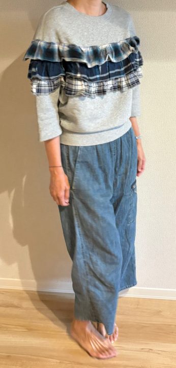 コーディネート
MM6デニム
ディーゼルフリルスウェットトレーナー