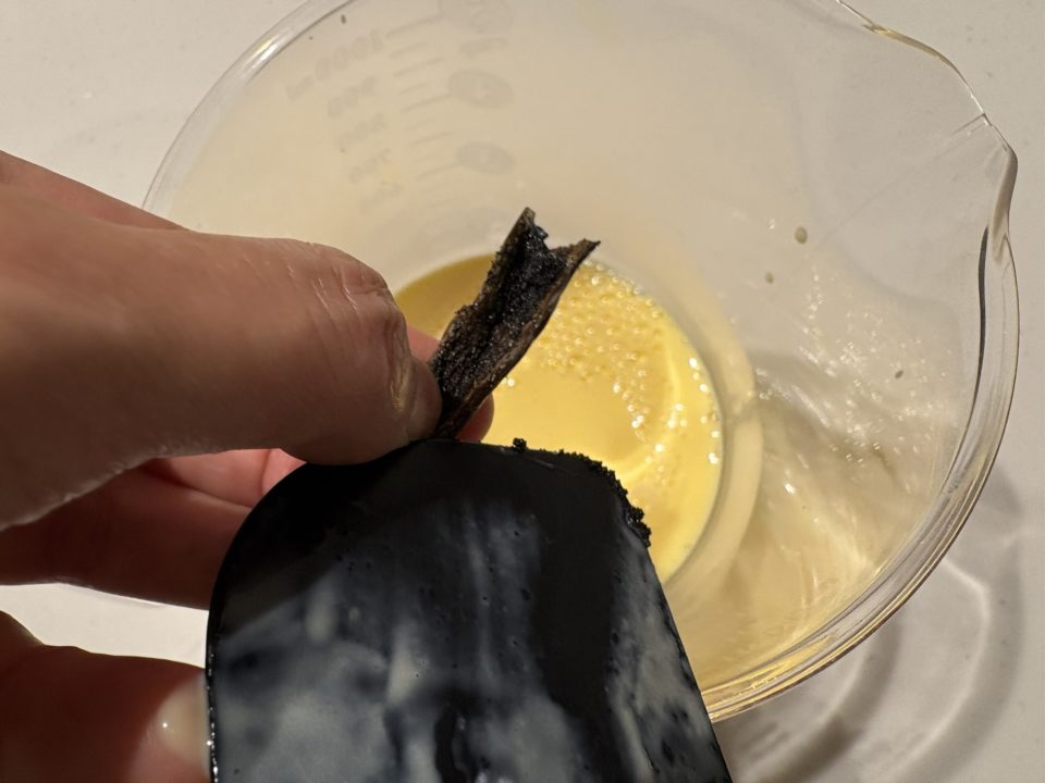 「バニラアイスクリーム」の作り方 レシピ 食べた感想（バニラビーンズ編）写真あり